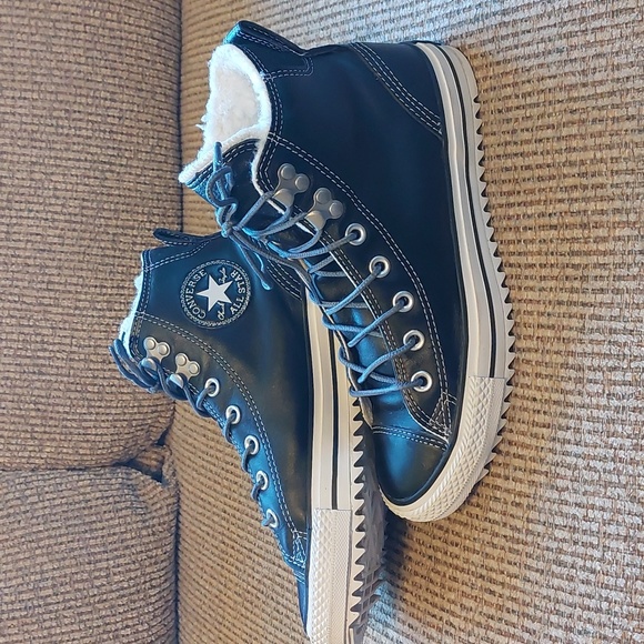 Converse Shoes - Converse Leather Hi Top Sneakers